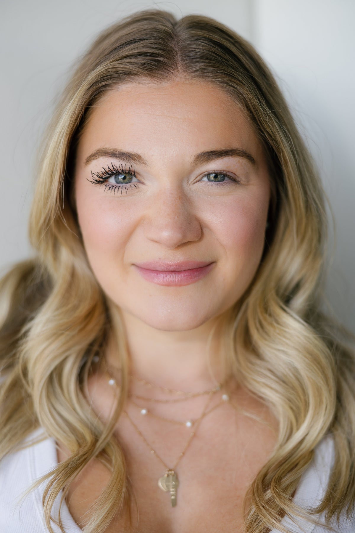 Essential Mascara worn on model